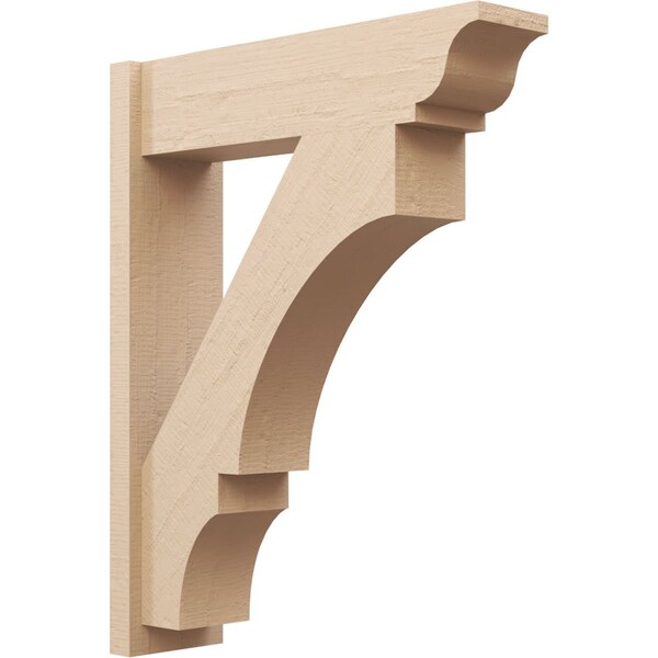 Ekena Millwork 8-in W x 30-in D x 38-in H Balboa Trad Rough Cedar Woodgrain TimberThane Outlooker, Primed Tan OUTUR080X30X38BOA04RCPR - main